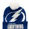Headwear Mitchell & Ness -Punch Out Pom Knit Tampa Bay Lightning