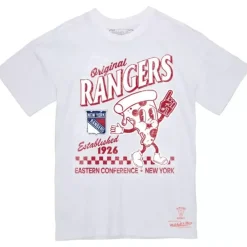 Apparel Mitchell & Ness T-Shirts & Tops-Ranger Pizza Tee New York Rangers
