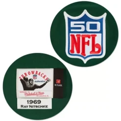 Jerseys Mitchell & Ness -Ray Nitschke 1969 Authentic Jersey Green Bay Packers