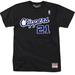 Apparel Mitchell & Ness T-Shirts & Tops-Reload 2.0 Name & Number Tee Los Angeles Clippers Darius Miles