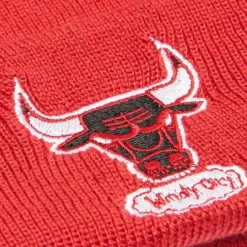Headwear Mitchell & Ness -Reload 2.0 Pom Knit Beanie Chicago Bulls