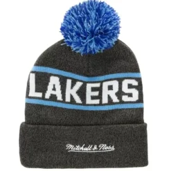 Headwear Mitchell & Ness -Reload 2.0 Pom Knit Beanie Los Angeles Lakers