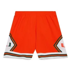 Shorts Mitchell & Ness -Replica University Of Miami 1992 Shorts