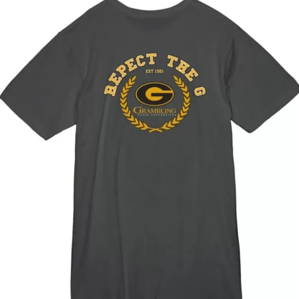 Apparel Mitchell & Ness T-Shirts & Tops-Respect 2 Sided Tee Grambling State University
