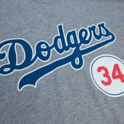 Apparel Mitchell & Ness T-Shirts & Tops-Retired Number Tee Los Angeles Dodgers Fernando Valenzuela