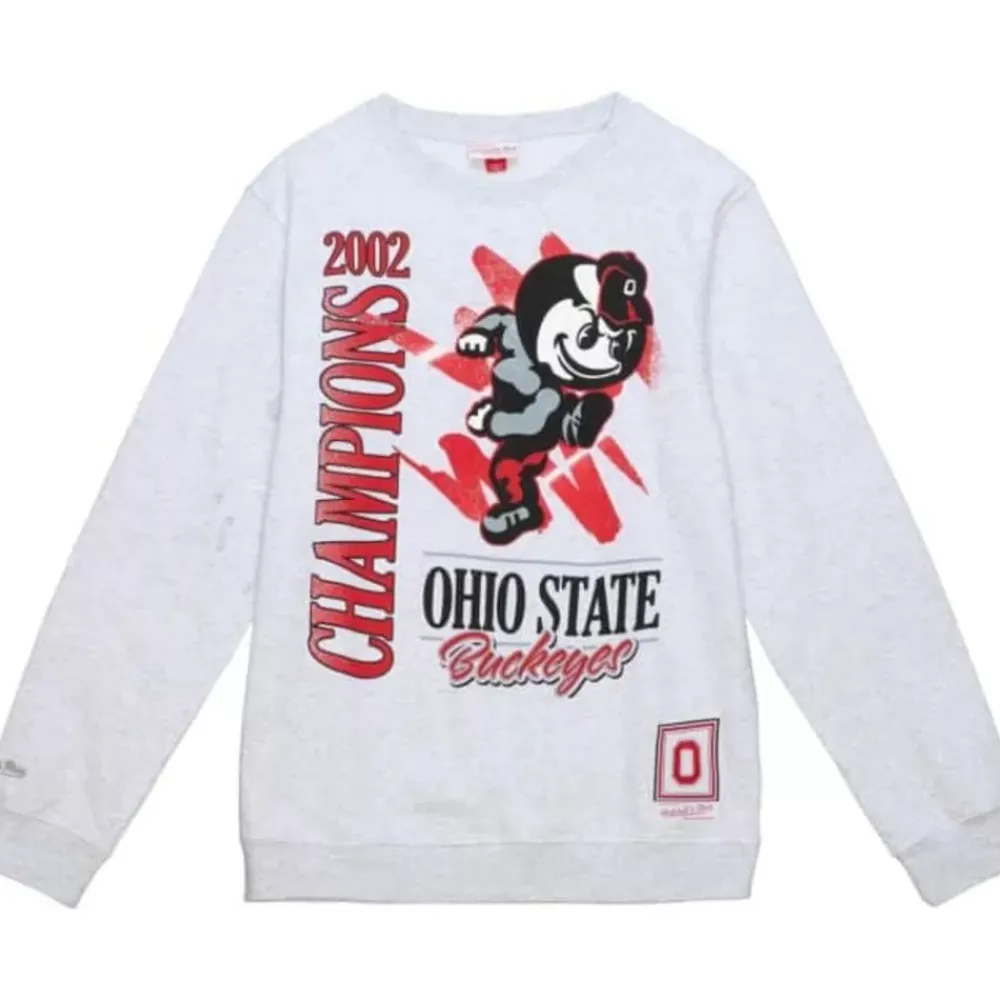 Apparel Mitchell & Ness Hoodies & Sweatshirts-Retro Brush Crew Ohio State