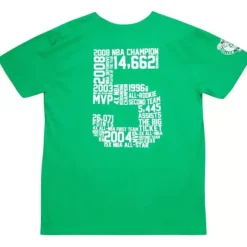 Apparel Mitchell & Ness T-Shirts & Tops-Retro Card Tee Boston Celtics Kevin Garnett