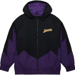 Apparel Mitchell & Ness Jackets & Outerwear-Retro Full Zip Jacket Los Angeles Lakers