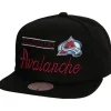 Headwear Mitchell & Ness -Retro Lock Up Snapback Colorado Avalanche