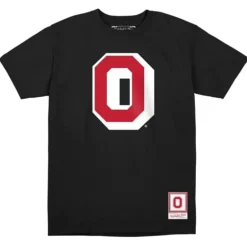 Apparel Mitchell & Ness Big Kids-Retro Logo Tee Ohio State