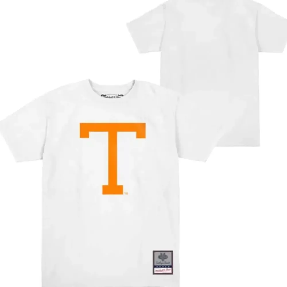Apparel Mitchell & Ness Big Kids-Retro Logo Tee University Of Tennessee