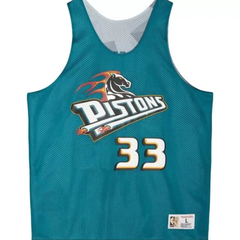 Apparel Mitchell & Ness T-Shirts & Tops-Reversible Mesh Tank Detroit Pistons Grant Hill