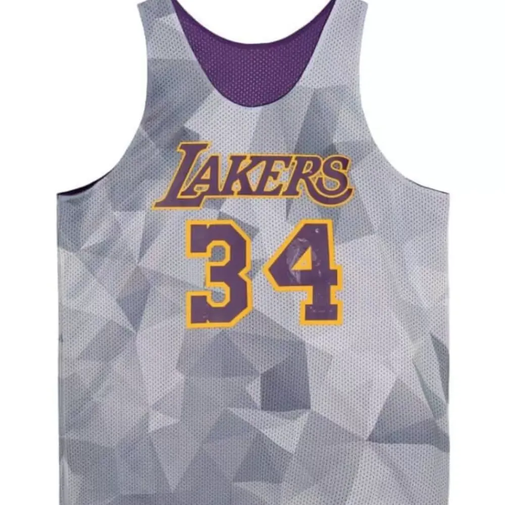 Apparel Mitchell & Ness T-Shirts & Tops-Reversible Mesh Tank Los Angeles Lakers Shaquille O'Neal