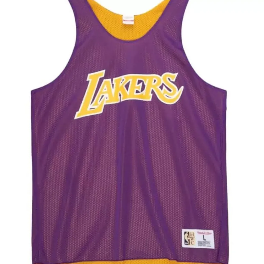 Apparel Mitchell & Ness T-Shirts & Tops-Reversible Mesh Tank Los Angeles Lakers