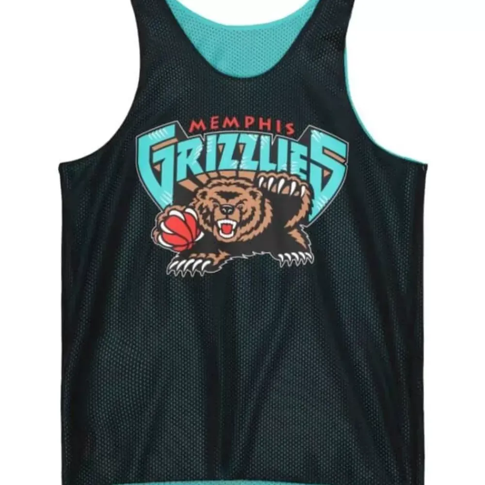 Apparel Mitchell & Ness T-Shirts & Tops-Reversible Mesh Tank Memphis Grizzlies