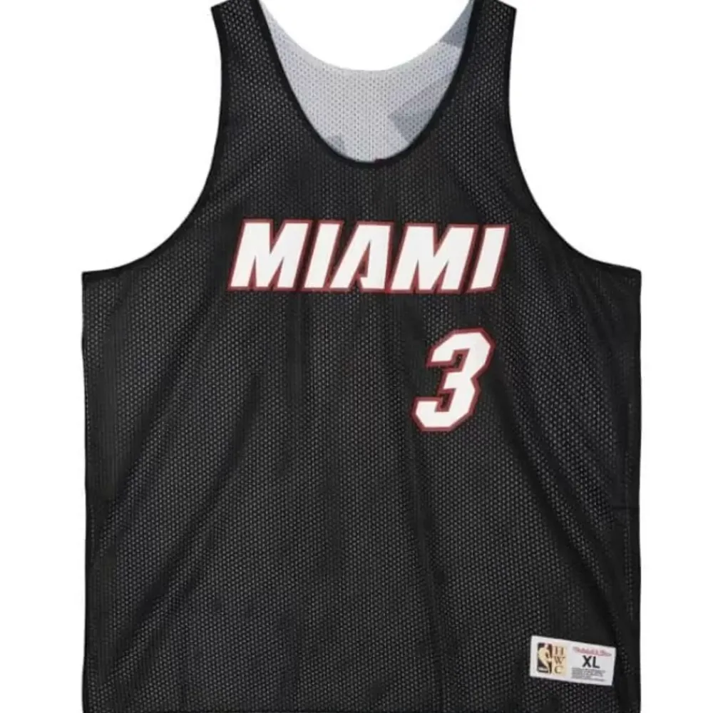 Apparel Mitchell & Ness T-Shirts & Tops-Reversible Mesh Tank Miami Heat Dwyane Wade
