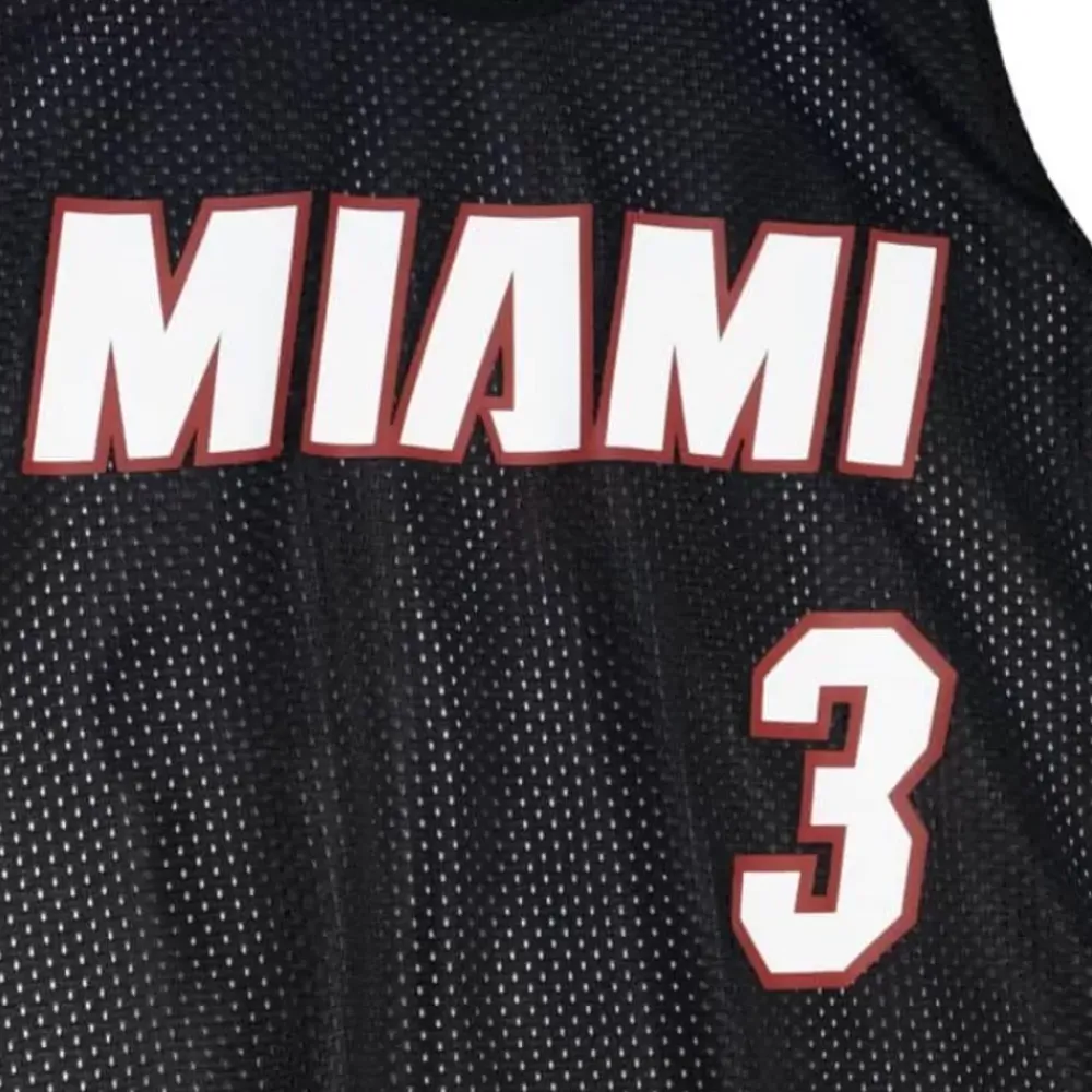 Apparel Mitchell & Ness T-Shirts & Tops-Reversible Mesh Tank Miami Heat Dwyane Wade