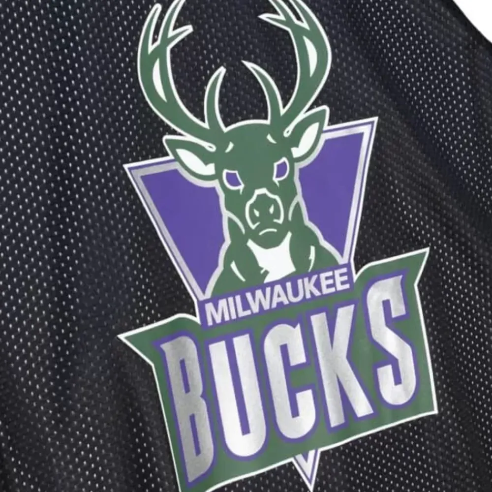 Apparel Mitchell & Ness T-Shirts & Tops-Reversible Mesh Tank Milwaukee Bucks