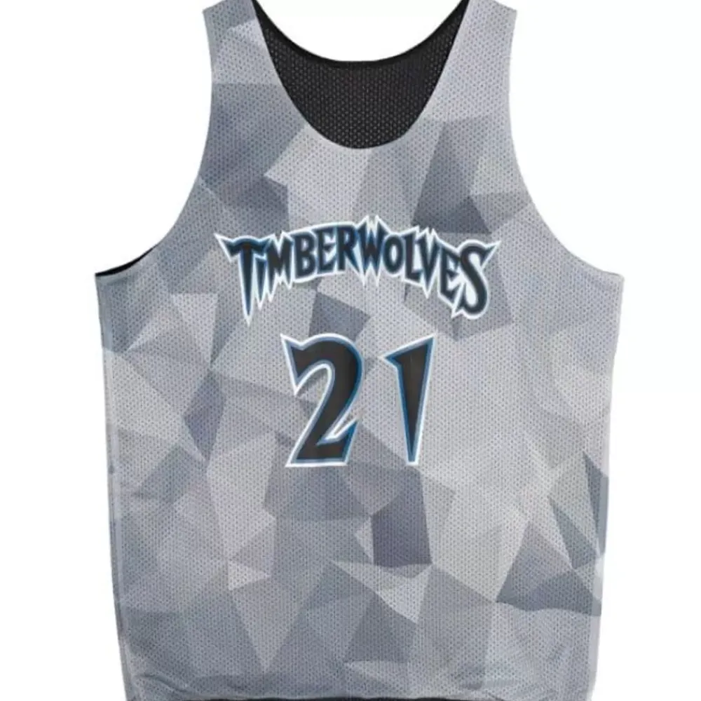 Apparel Mitchell & Ness T-Shirts & Tops-Reversible Mesh Tank Minnesota Timberwolves Kevin Garnett