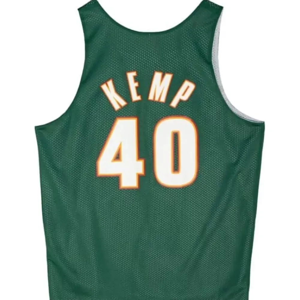 Apparel Mitchell & Ness T-Shirts & Tops-Reversible Mesh Tank Seattle Supersonics Shawn Kemp