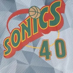 Apparel Mitchell & Ness T-Shirts & Tops-Reversible Mesh Tank Seattle Supersonics Shawn Kemp