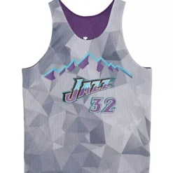 Apparel Mitchell & Ness T-Shirts & Tops-Reversible Mesh Tank Utah Jazz Karl Malone
