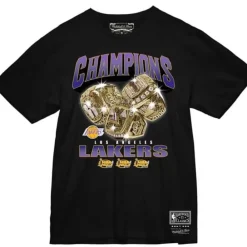 Apparel Mitchell & Ness T-Shirts & Tops-Rings Tee Los Angeles Lakers