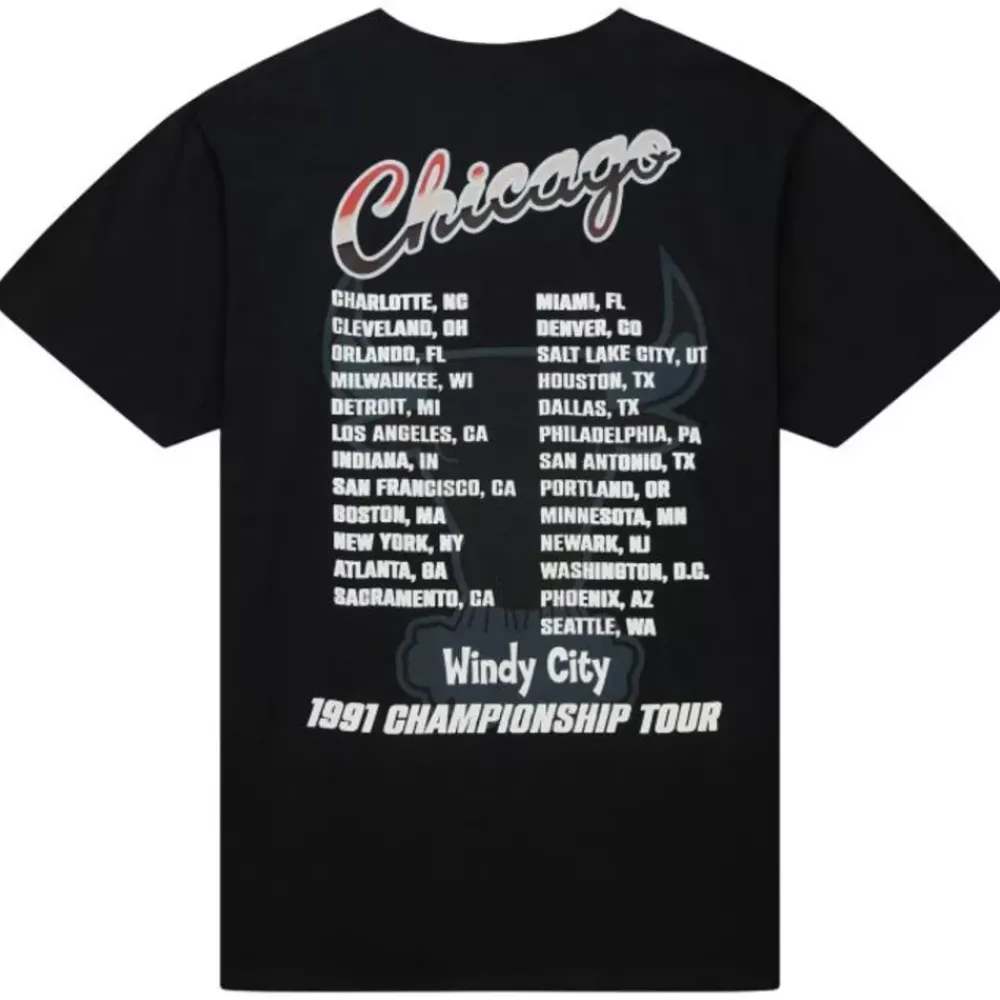 Apparel Mitchell & Ness T-Shirts & Tops-Rock On Tour Ss Tee Hwc Chicago Bulls