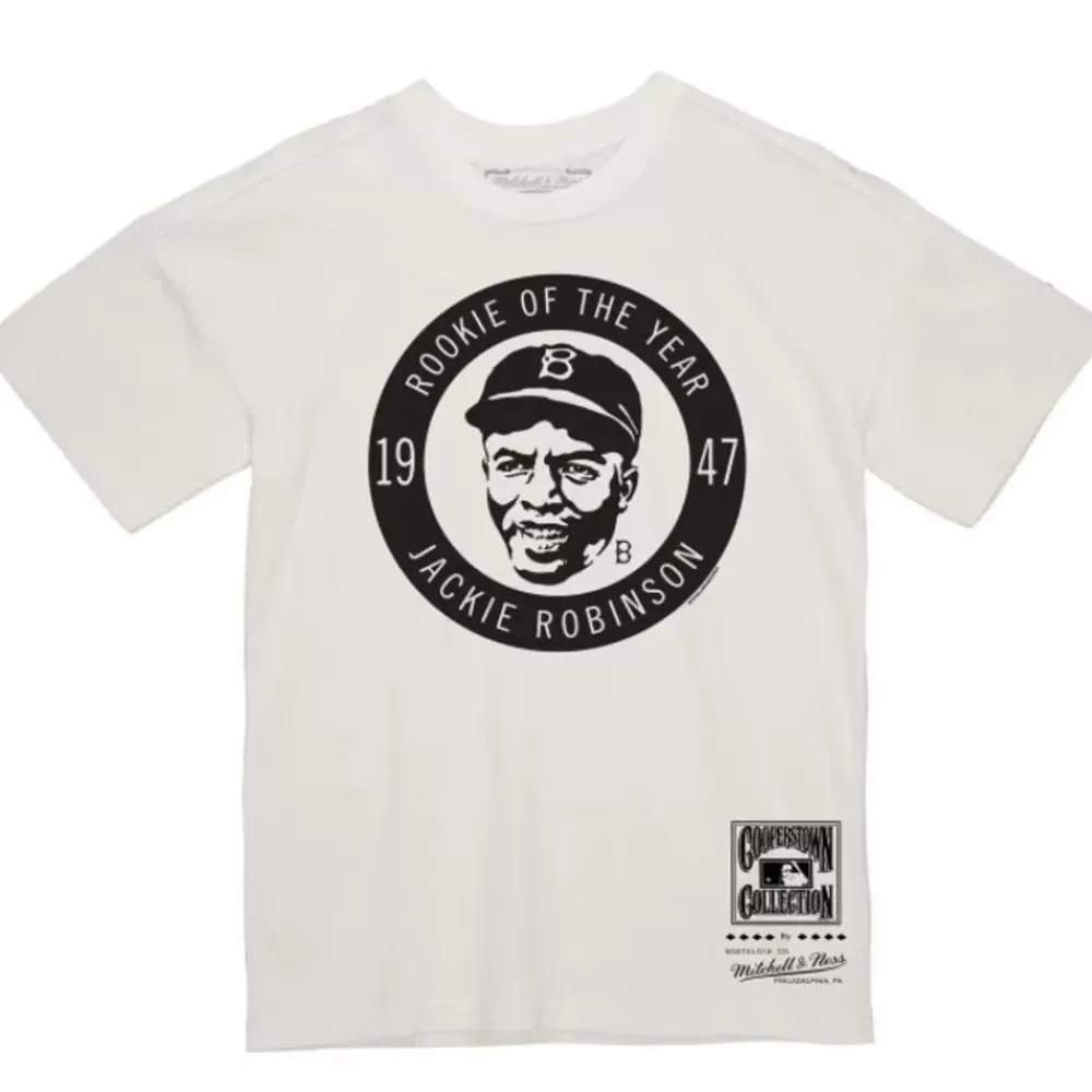 Apparel Mitchell & Ness T-Shirts & Tops-Rookie Tee Los Angeles Dodgers Jackie Robinson