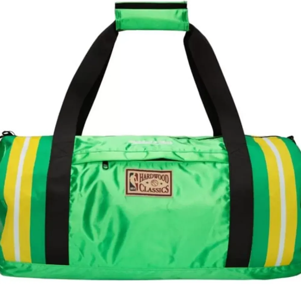 Apparel Mitchell & Ness Accessories-Satin Duffel Bag Boston Celtics