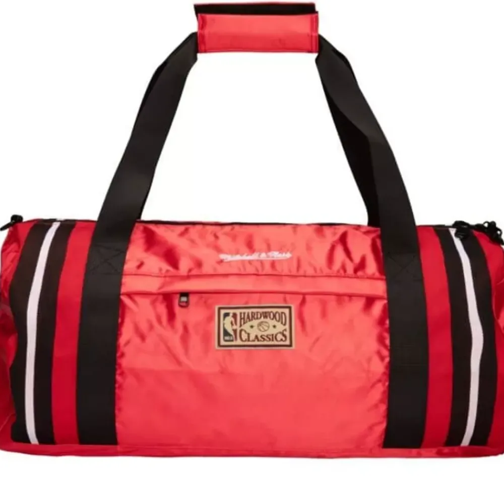 Apparel Mitchell & Ness Accessories-Satin Duffel Bag Chicago Bulls
