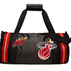 Apparel Mitchell & Ness Accessories-Satin Duffel Bag Miami Heat