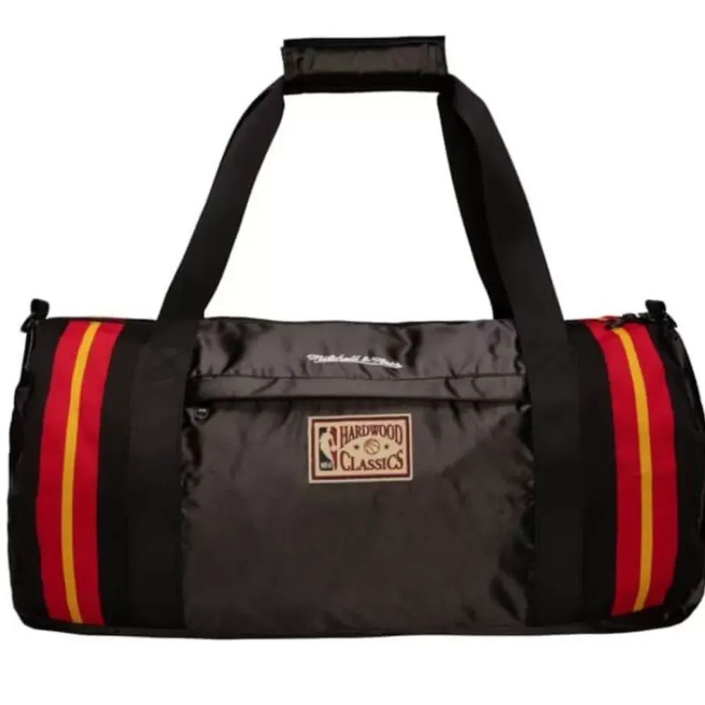 Apparel Mitchell & Ness Accessories-Satin Duffel Bag Miami Heat