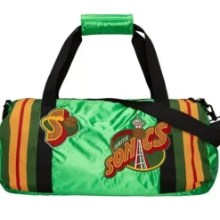 Apparel Mitchell & Ness Accessories-Satin Duffel Bag Seattle Supersonics