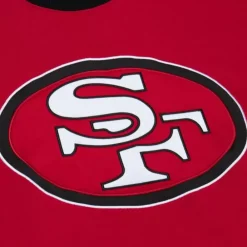 Apparel Mitchell & Ness Hoodies & Sweatshirts-Satin Insert Fleece Crew San Francisco 49Ers