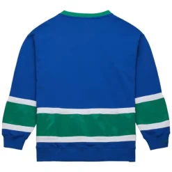 Apparel Mitchell & Ness Hoodies & Sweatshirts-Satin Insert Fleece Crew Hartford Whalers