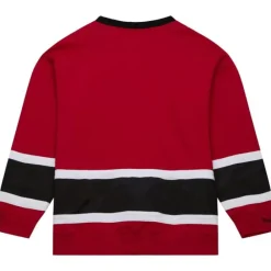 Apparel Mitchell & Ness Hoodies & Sweatshirts-Satin Insert Fleece Crew Kansas City Chiefs