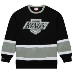 Apparel Mitchell & Ness Hoodies & Sweatshirts-Satin Insert Fleece Crew Los Angeles Kings