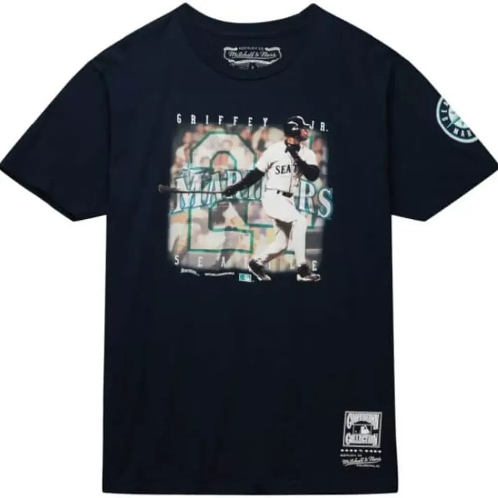 Apparel Mitchell & Ness T-Shirts & Tops-Seattle Mariners Ken Griffey Jr Tee