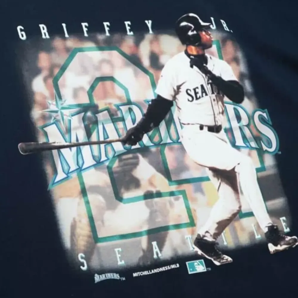 Apparel Mitchell & Ness T-Shirts & Tops-Seattle Mariners Ken Griffey Jr Tee