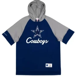 Apparel Mitchell & Ness Hoodies & Sweatshirts-Shortsleeve Fleece Hoodie Dallas Cowboys