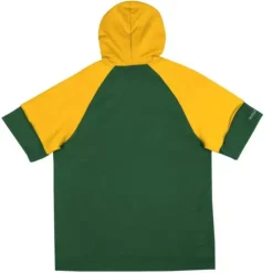 Apparel Mitchell & Ness Hoodies & Sweatshirts-Shortsleeve Fleece Hoodie Green Bay Packers