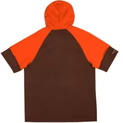 Apparel Mitchell & Ness Hoodies & Sweatshirts-Shortsleeve Fleece Hoodie Cleveland Browns