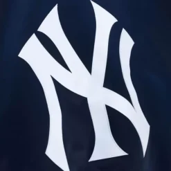 Apparel Mitchell & Ness Jackets & Outerwear-Sideline Pullover Satin Jacket New York Yankees