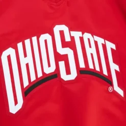 Apparel Mitchell & Ness Jackets & Outerwear-Sideline Pullover Satin Jacket Ohio State