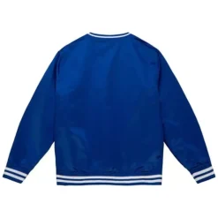 Apparel Mitchell & Ness Jackets & Outerwear-Sideline Pullover Satin Jacket Los Angeles Dodgers