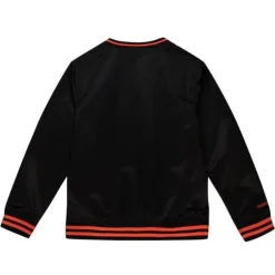 Apparel Mitchell & Ness Jackets & Outerwear-Sideline Pullover Satin Jacket San Francisco Giants