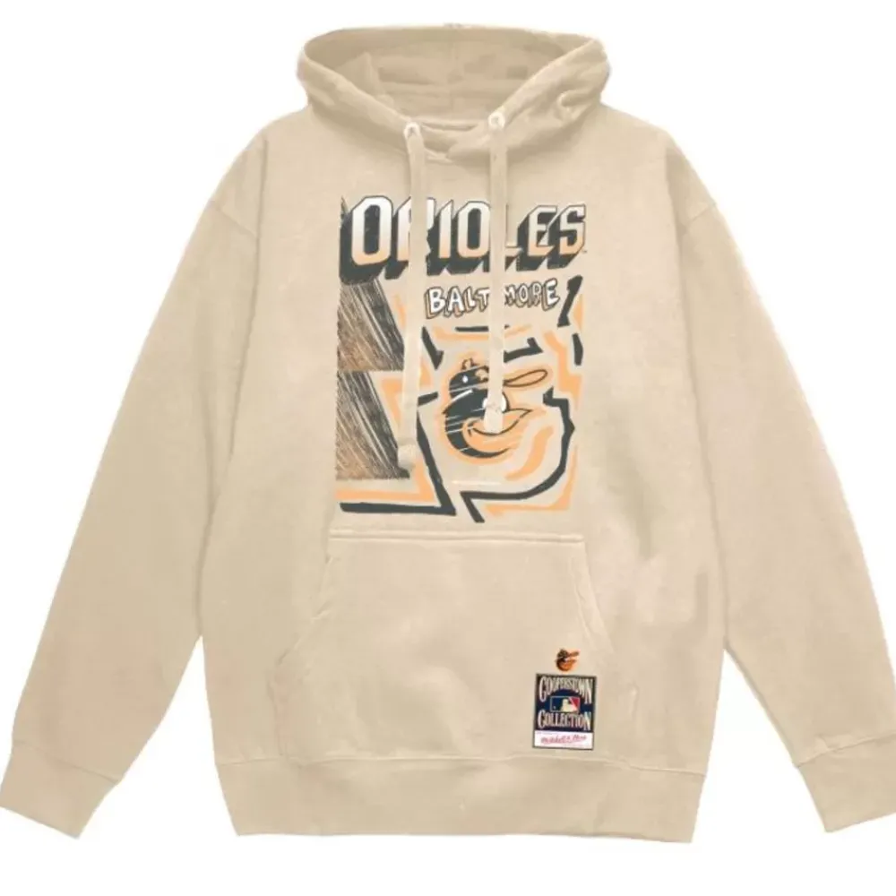 Apparel Mitchell & Ness Hoodies & Sweatshirts-Sidewalk Sketch Hoodie Baltimore Orioles