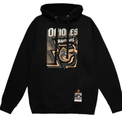 Apparel Mitchell & Ness Hoodies & Sweatshirts-Sidewalk Sketch Hoodie Baltimore Orioles