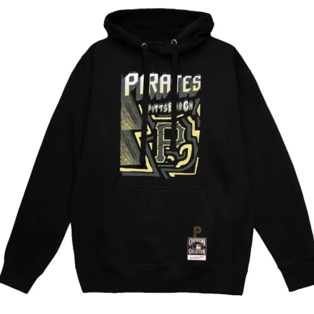 Apparel Mitchell & Ness Hoodies & Sweatshirts-Sidewalk Sketch Hoodie Pittsburgh Pirates